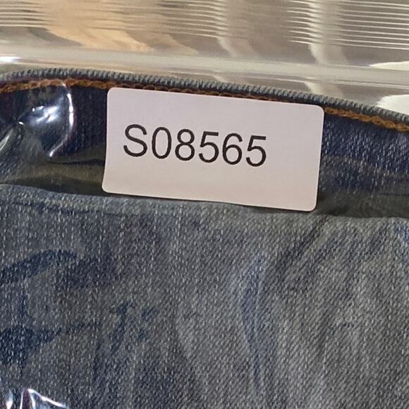 Armani Exchange Mens Jeans Blue Denim Straight Distressed Stretch 32 Long - Picture 11 of 11